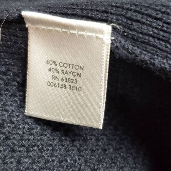 Christopher & Banks Size Medium Navy Blue Cardigan Sweater - Picture 5 of 6